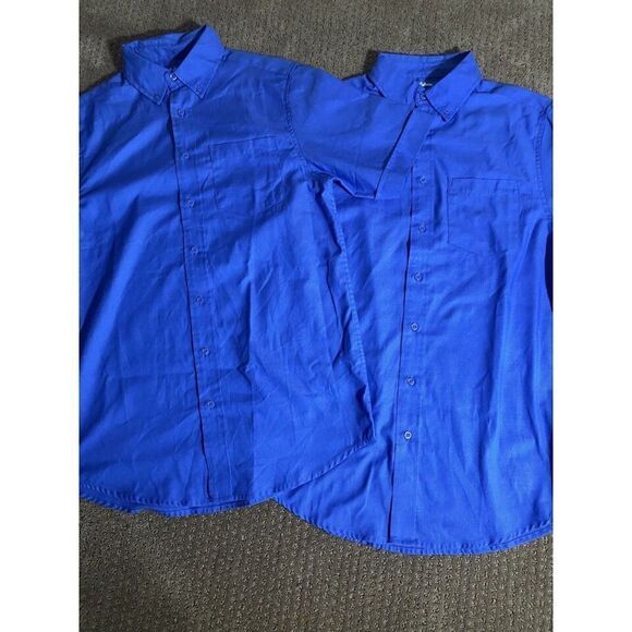 2 Culvers Employee Men's Button Down Short Sleeve Shirts Sz.15 - Picture 5 of 6